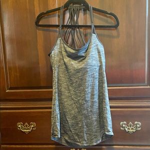 Lululemon dark gray tank top, size 8.